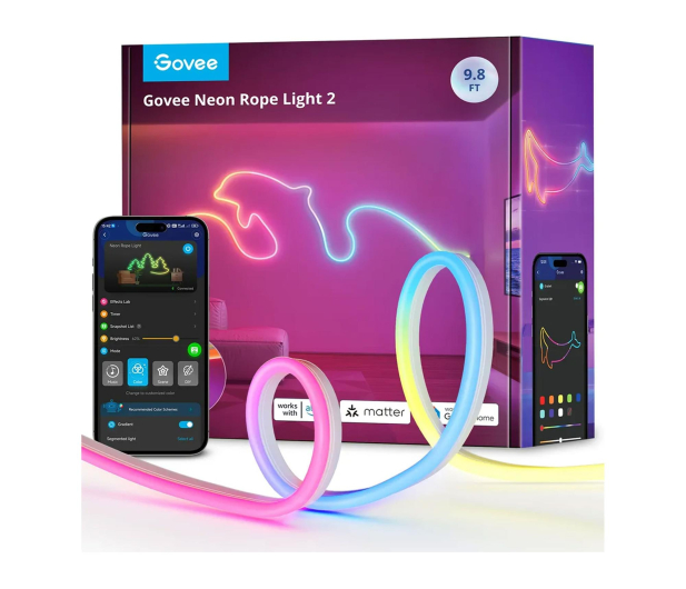 GOVEE H61D3 Neon Lights 2 3m Oświetlenie LED Matter, HomeKit - 1366270 - zdjęcie
